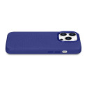 iCarer Litchi Premium Leather Case iPhone 14 Pro - dark blue