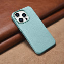 Pouzdro iCarer LITCHI pro iPhone 14 Pro – zelená