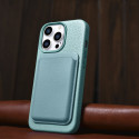 Pouzdro iCarer LITCHI pro iPhone 14 Pro – zelená