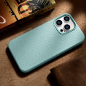 Pouzdro iCarer LITCHI pro iPhone 14 Pro – zelená