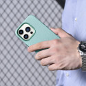 Pouzdro iCarer LITCHI pro iPhone 14 Pro – zelená