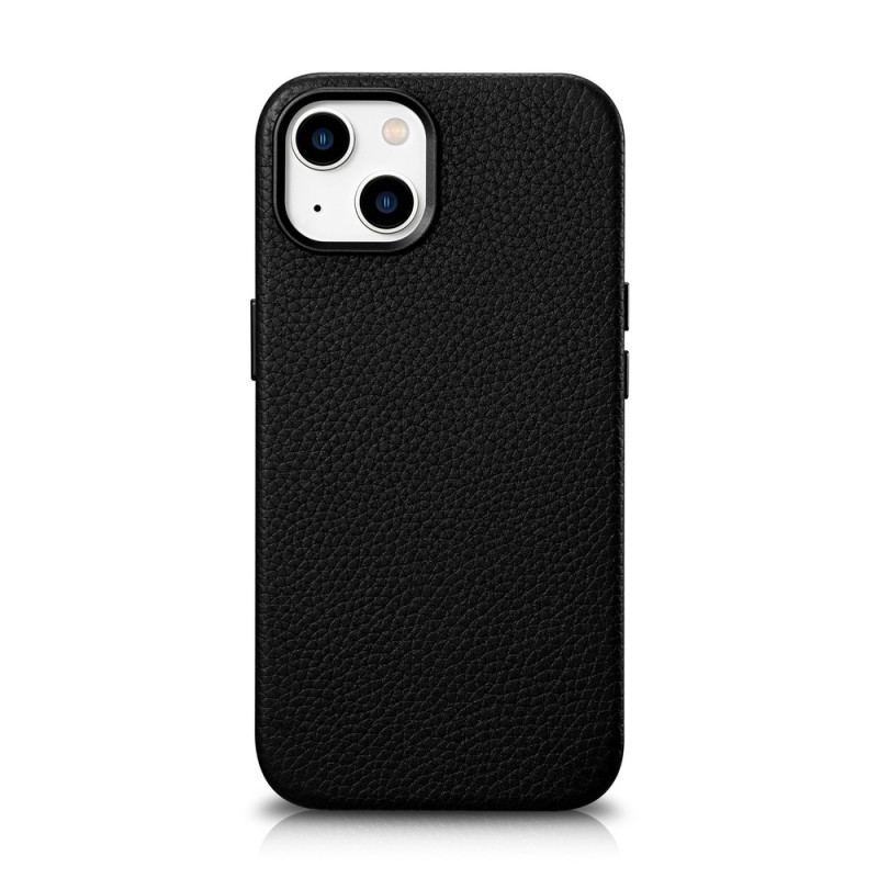 Pouzdro iCarer LITCHI PREMIUM LEATHER pro iPhone 14 Plus - black