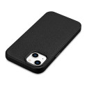 Pouzdro iCarer Litchi pro iPhone 14 Plus - black