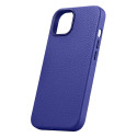 Pouzdro iCarer Litchi Premium Leather pro iPhone 14 Plus - tmavě modr