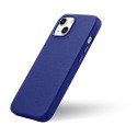 Pouzdro iCarer Litchi Premium Leather pro iPhone 14 Plus - tmavě modr