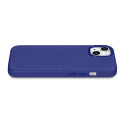 Pouzdro iCarer Litchi Premium Leather pro iPhone 14 Plus - tmavě modr