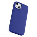 Pouzdro iCarer Litchi Premium Leather pro iPhone 14 Plus - tmavě modr