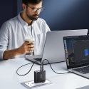GaN 140W 3 x USB-C / USB-A Joyroom rychlonabíječka JR-TCG05EU - černá + USB-C - USB-C 240W 1,2m kabel