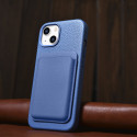 Pouzdro iCarer Litchi Premium Leather pro iPhone 14 Plus – světle m