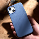 Pouzdro iCarer Litchi Premium Leather pro iPhone 14 Plus – světle m