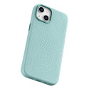 Pouzdro iCarer Litchi Premium Leather iPhone 14 Plus - zelené