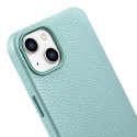 Pouzdro iCarer Litchi Premium Leather iPhone 14 Plus - zelené