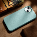 Pouzdro iCarer Litchi Premium Leather iPhone 14 Plus - zelené
