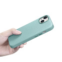 Pouzdro iCarer Litchi Premium Leather iPhone 14 Plus - zelené