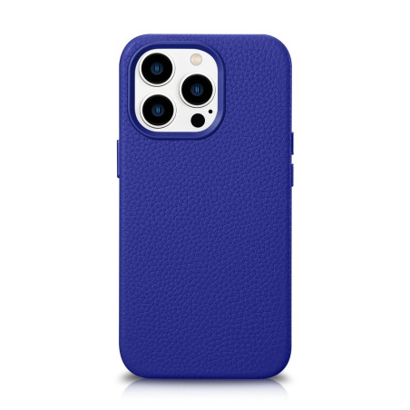 Pouzdro iCarer Litchi pro iPhone 14 Pro Max - tmavě modrá