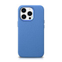 Kryt iCarer Litchi pro iPhone 14 Pro Max - světle modrá