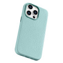 iCarer LITCHI Premium Leather pro iPhone 14 Pro Max - zelené