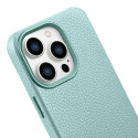 iCarer LITCHI Premium Leather pro iPhone 14 Pro Max - zelené