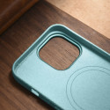 iCarer LITCHI Premium Leather pro iPhone 14 Pro Max - zelené
