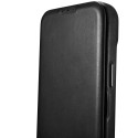 iCarer CE Oil Wax kožené pouzdro MagSafe pro iPhone 14 Plus – čer