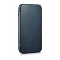 Pouzdro iCarer CE Oil Wax Leather pro iPhone 14 Plus - blue