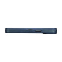Pouzdro iCarer CE Oil Wax Leather pro iPhone 14 Plus - blue
