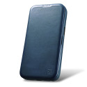 Pouzdro iCarer CE Oil Wax Leather pro iPhone 14 Plus - blue