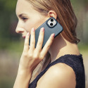 Pouzdro iCarer CE Oil Wax Leather pro iPhone 14 Plus - blue