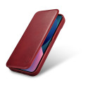 Pouzdro iCarer CE Oil Wax Leather pro iPhone 14 Plus - červené