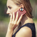 Pouzdro iCarer CE Oil Wax Leather pro iPhone 14 Plus - červené
