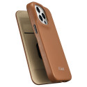 iCarer CE Premium Leather Folio pro iPhone 14 Pro - hnědá