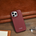 iCarer CE Premium Leather pro iPhone 14 Pro - červené