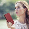 iCarer CE Premium Leather pro iPhone 14 Pro - červené
