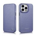 iCarer Magnetic Flip Leather Folio Case iPhone 14 Pro - světle fialov