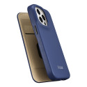 iCarer CE Premium Leather pro iPhone 14 Pro - modrá (MagSafe)