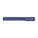iCarer CE Premium Leather pro iPhone 14 Pro - modrá (MagSafe)