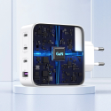 GaN 3xUSB C / USB 100W rychlonabíječka PPS Ugreen CD226 - bílá