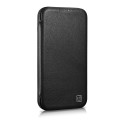 iCarer CE Premium Leather Folio iPhone 14 Plus - black