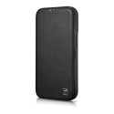 iCarer CE Premium Leather Folio iPhone 14 Plus - black