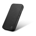 iCarer CE Premium Leather Folio iPhone 14 Plus - black