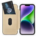 iCarer CE Premium Leather Folio iPhone 14 Plus - black