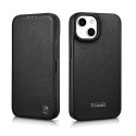 iCarer CE Premium Leather Folio iPhone 14 Plus - black