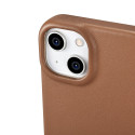 Pouzdro iCarer CE Leather Folio Case pro iPhone 14 Plus - hnědá