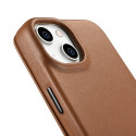 Pouzdro iCarer CE Leather Folio Case pro iPhone 14 Plus - hnědá