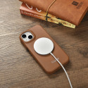 Pouzdro iCarer CE Leather Folio Case pro iPhone 14 Plus - hnědá