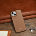 Pouzdro iCarer CE Leather Folio Case pro iPhone 14 Plus - hnědá