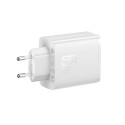 GaN Baseus Cube Pro 65W 2x USB-C USB-A nabíječka - bílá