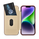 iCarer CE Premium Leather Folio Case iPhone 14 Plus – červené