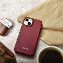 iCarer CE Premium Leather Folio Case iPhone 14 Plus – červené