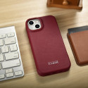 iCarer CE Premium Leather Folio Case iPhone 14 Plus – červené